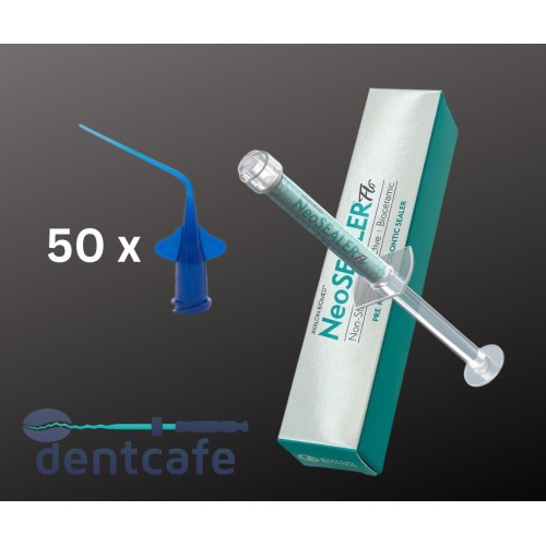 PROMO NeoSEALER Flo - bioceramic sealer endodontic - refill seringa 2.2 g  Avalon Biomed + 50 de aplicatoare albastre